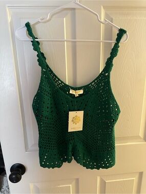 NWT crochet tank